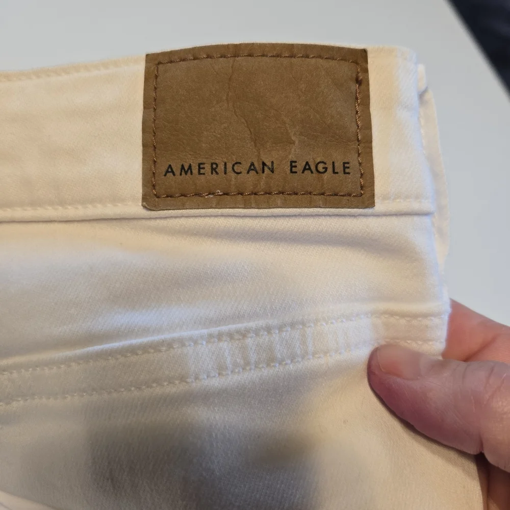American Eagle White Hi-Rise Jeggings Next‎ Level Stretch Womens Size 20